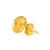 TOMEI Lusso Italia Button Earrings, Yellow Gold 916