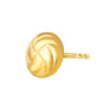 TOMEI Lusso Italia Button Earrings, Yellow Gold 916