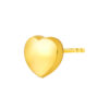 TOMEI Lusso Italia Heart Earrings, Yellow Gold 916