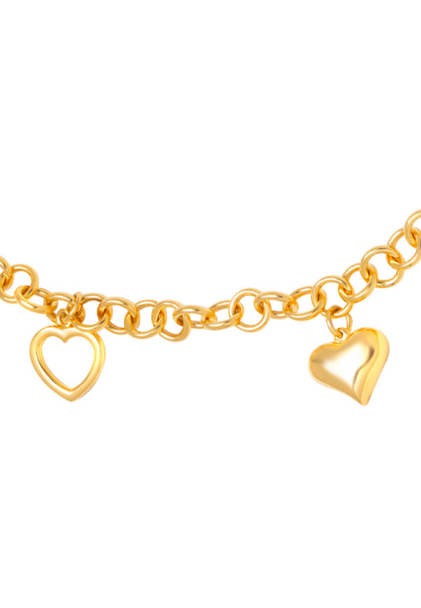 TOMEI Chasing Hearts Bracelet, Yellow Gold 916