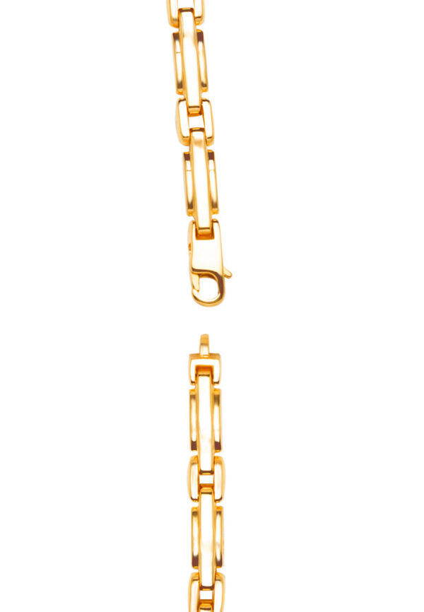 TOMEI Lusso Italia Posh Interlocking Bar Bracelet, Yellow Gold 916