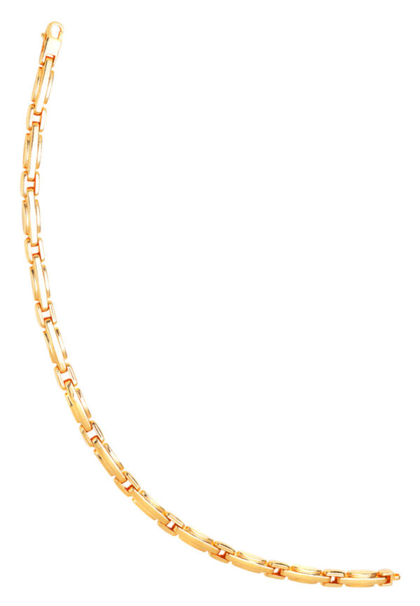 TOMEI Lusso Italia Posh Interlocking Bar Bracelet, Yellow Gold 916