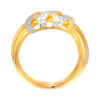 TOMEI Dual-Tone Enchanting Ring, Yellow Gold 916