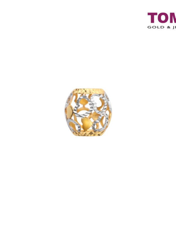TOMEI Pottery of Joyous Hearts Charm, Yellow Gold 916