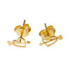 TOMEI Love Struck Earrings, Yellow Gold 916