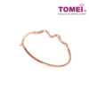 TOMEI Coruscating in Glitterati Wave Diamond Bangle, Rose Gold 585 (B1018R)