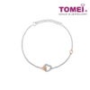 TOMEI Diamond Bracelet I White and Rose Gold 585