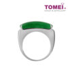 TOMEI Ma An Jade Male Ring, White Gold 750 (BR00565)