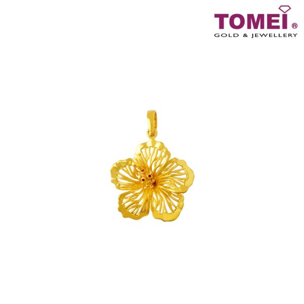 TOMEI Pesona Bunga Raya Pendant, Yellow Gold 916