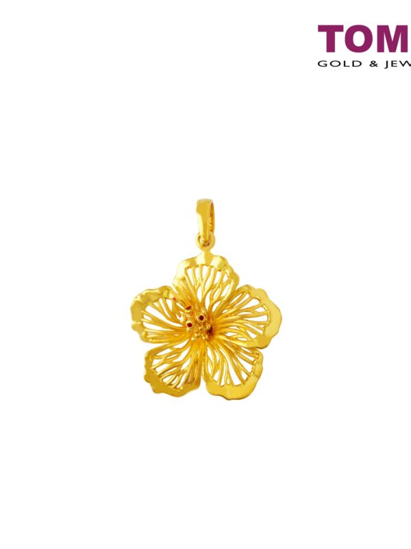 TOMEI Pesona Bunga Raya Pendant, Yellow Gold 916