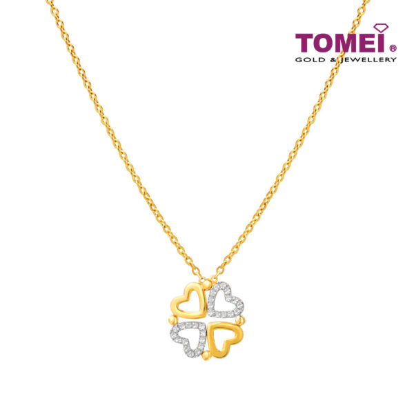 TOMEI Diamond Cut Collection The Joint Of Love Necklace, Yellow Gold 916