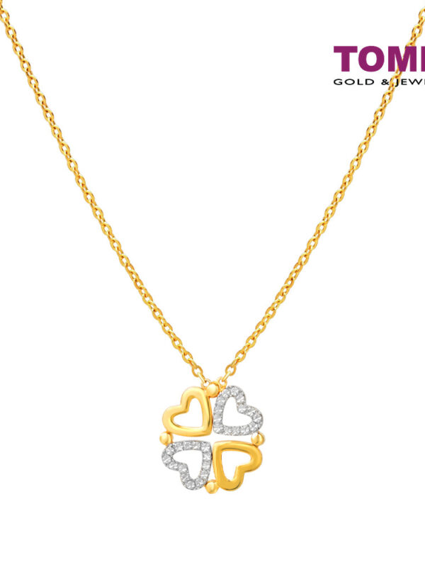 TOMEI Diamond Cut Collection The Joint Of Love Necklace, Yellow Gold 916