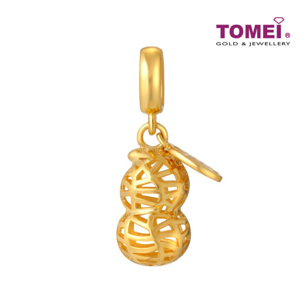 TOMEI Golden Peanut Charm, Yellow Gold 916
