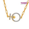 TOMEI Diamond Cut Collection Necklace Of Auspicious, Yellow Gold 916