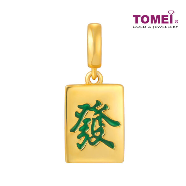 TOMEI Dangling Charm Of Huat, Yellow Gold 916