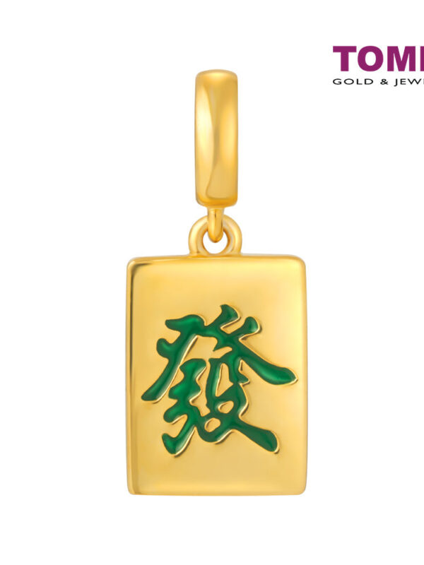 TOMEI Dangling Charm Of Huat, Yellow Gold 916