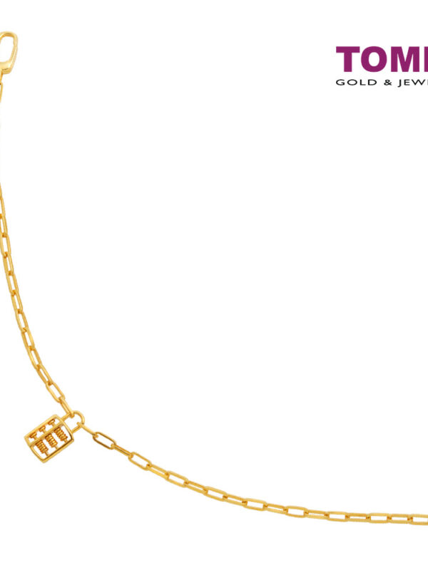 TOMEI Abacus & Money Bag Bracelet, Yellow Gold 916