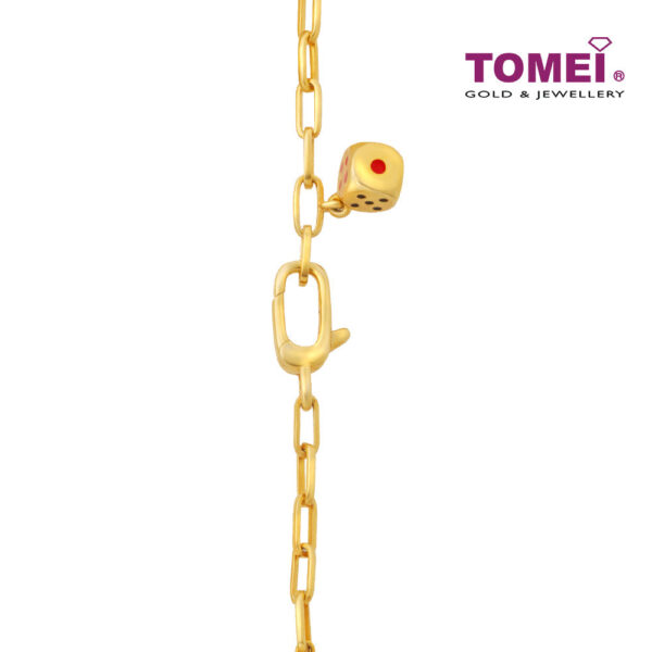 TOMEI  Colorful Lucky Charm Bracelet, Yellow Gold 916