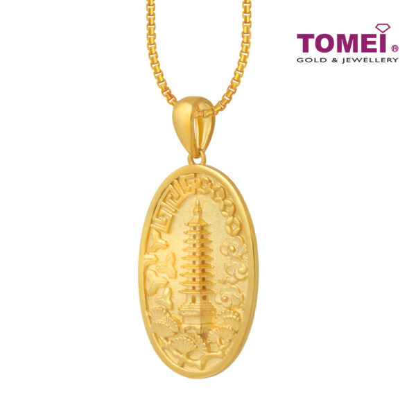 TOMEI Pendant Of Harmony & Peace, Yellow Gold 916