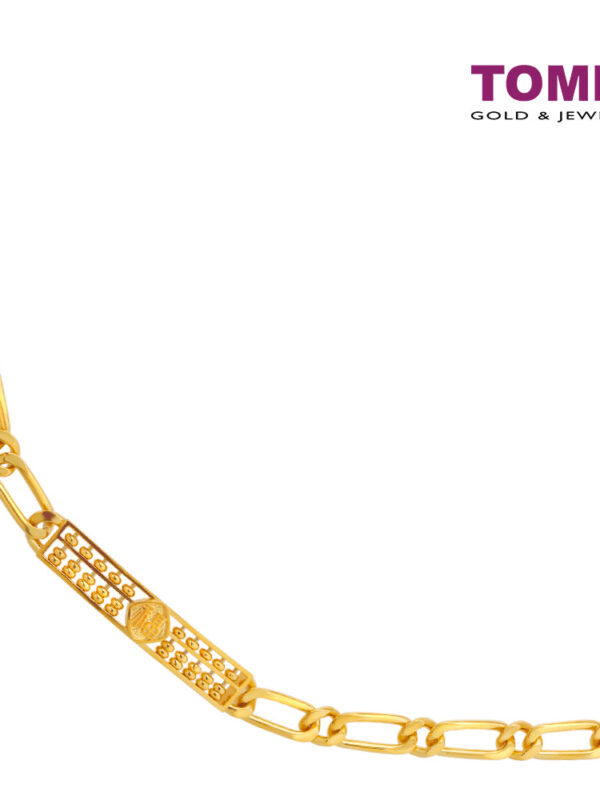TOMEI Long Abacus Bracelet, Yellow Gold 916
