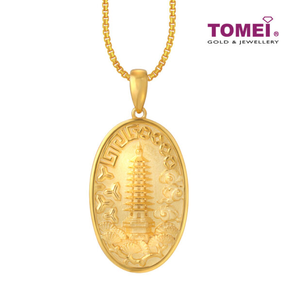 TOMEI Pendant Of Harmony & Peace, Yellow Gold 916