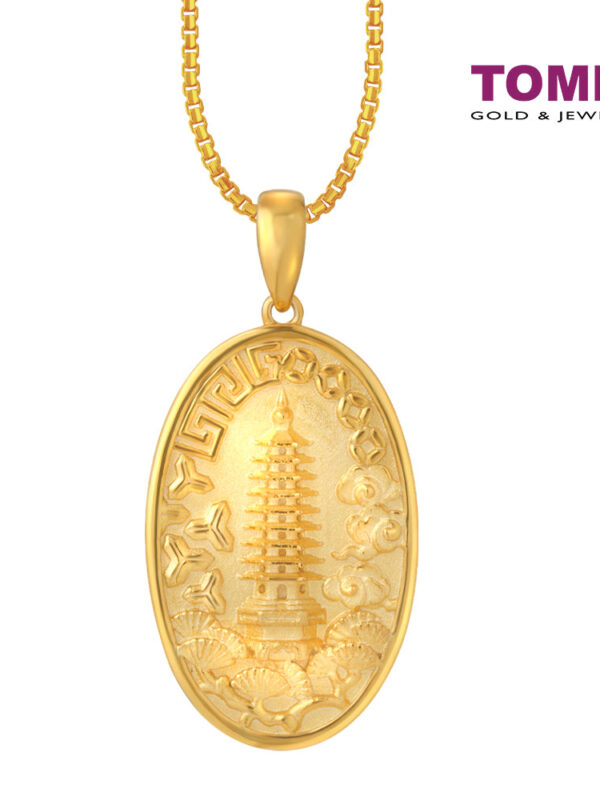 TOMEI Pendant Of Harmony & Peace, Yellow Gold 916
