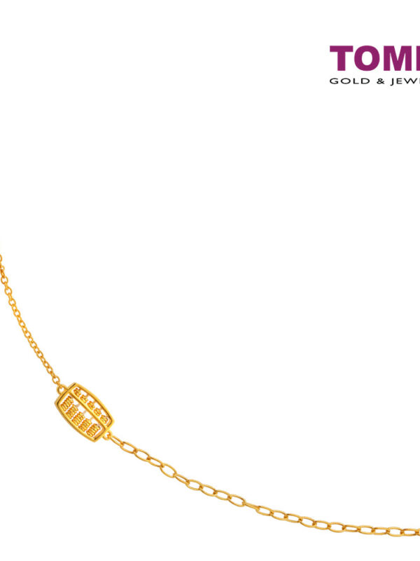 TOMEI Dual-Chain Bracelet With Abacus, Yellow Gold 916