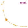 TOMEI Blooming Peony Flower Bracelet, Yellow Gold 916