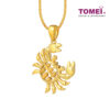 TOMEI Crab Abacus Pendant, Yellow Gold 916