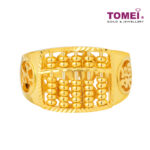 TOMEI Abacus Ring, Yellow Gold 916