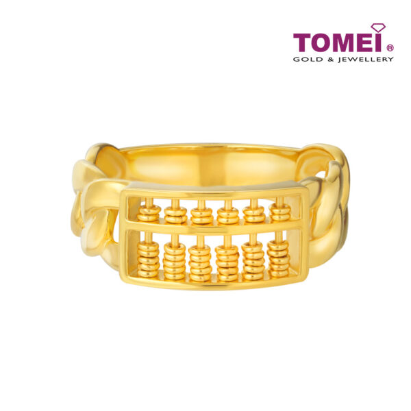 TOMEI Abacus Ring, Yellow Gold 916