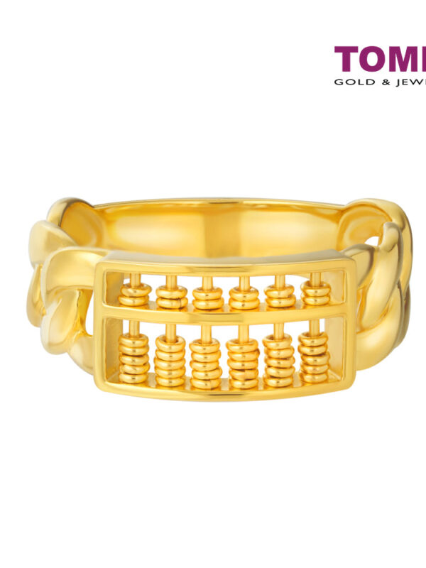 TOMEI Abacus Ring, Yellow Gold 916