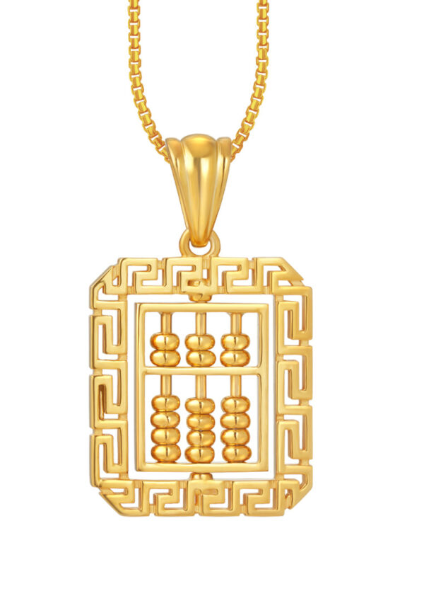 TOMEI Abacus Pendant, Yellow Gold 916