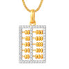 TOMEI Diamond Cut Collection Abacus Pendant, Yellow Gold 916
