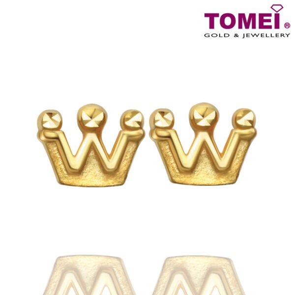 Queen Earrings | The Noble Collection | Tomei Yellow Gold 916 (22K) (EE2758-1C)