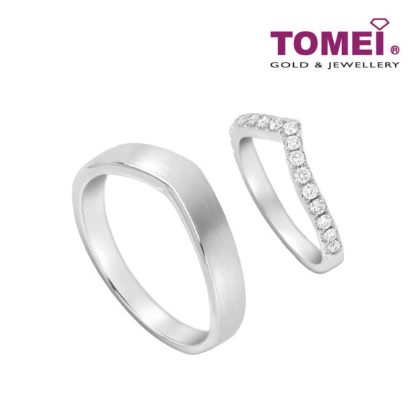 TOMEI EB Evermore Couple Rings I White Gold 750 (EBE-R4821/EBE-R4864)