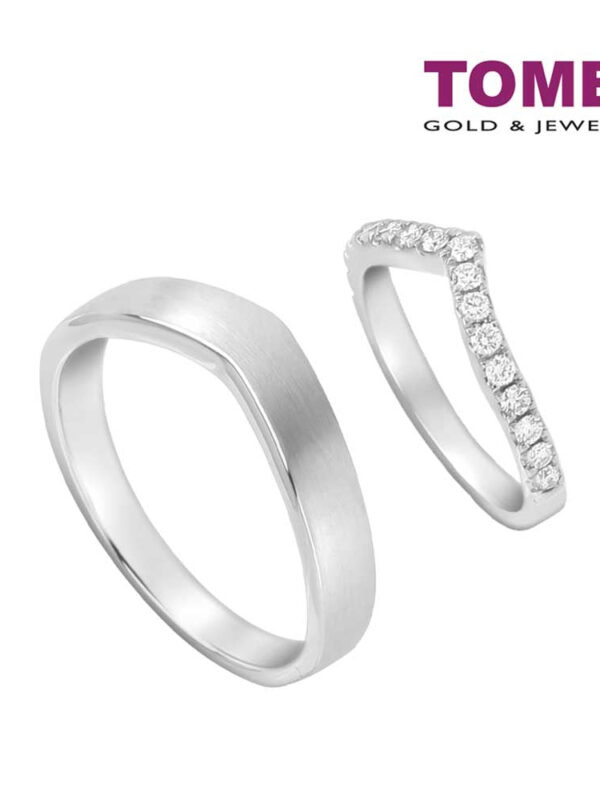 TOMEI EB Evermore Couple Rings I White Gold 750 (EBE-R4821/EBE-R4864)