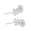 Swirl Flower Diamond Earrings | Tomei White Gold 375 (9K) (E1155)
