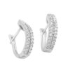 TOMEI Double-Rows Diamond Earrings I White Gold 585 (E839)