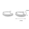 TOMEI Double-Rows Diamond Earrings I White Gold 585 (E839)