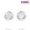Tomei "Wrap You in a Hug" Diamond Earrings, White Gold 375