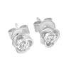 Tomei "Wrap You in a Hug" Diamond Earrings, White Gold 375