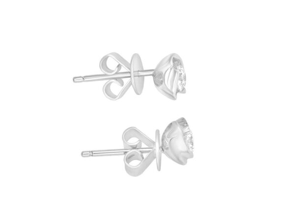 Tomei "Wrap You in a Hug" Diamond Earrings, White Gold 375