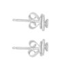 TOMEI Diamond Crown Earrings, White Gold 375 (9K)  (E1706)