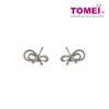 Diamond Earrings of Ribband in Butterfly Motion | Tomei White Gold 375 (9K) (E073691)
