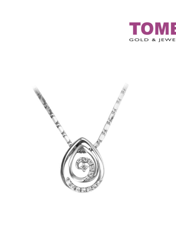 TOMEI Pendant Set, Diamond White Gold 375 and 585 (P2615V)