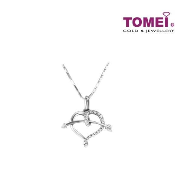 TOMEI Pendant Set, Diamond White Gold 375 & 585 (P5485)