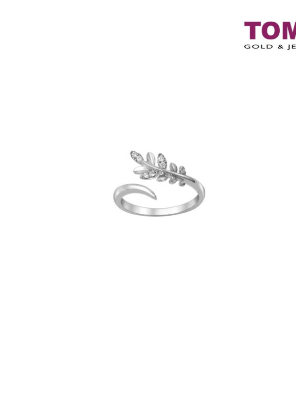 TOMEI Alunan Kasih Ring, Diamond White Gold 585 (R4863)