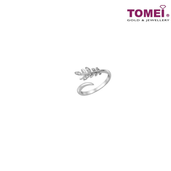 TOMEI Alunan Kasih Ring, Diamond White Gold 585 (R4863)
