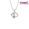 TOMEI Bonds of Grace Pendant Set, White Gold 585 (P6188)
